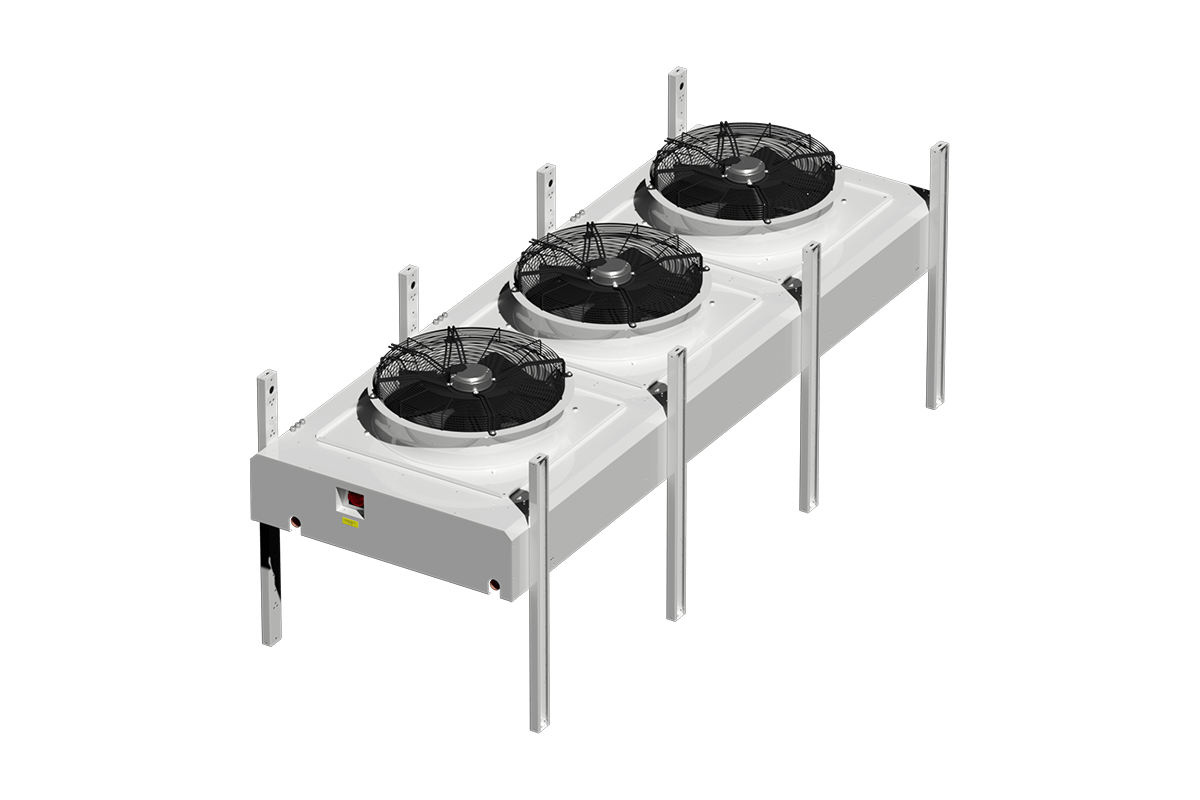 Low-charge air-cooled condenser