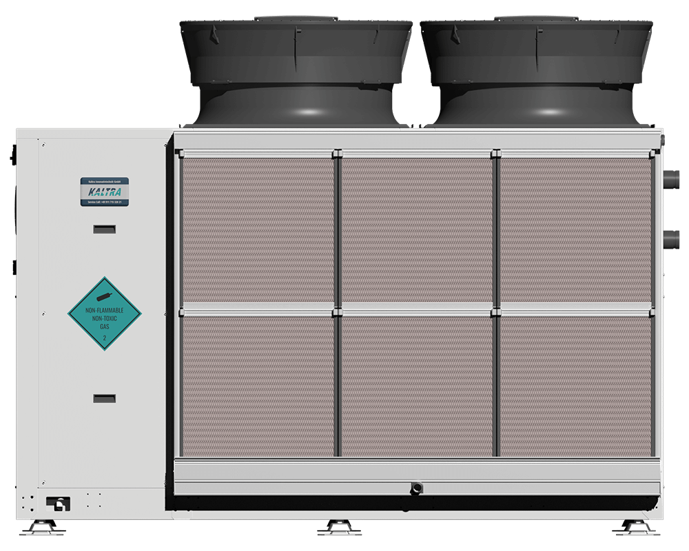 Evaporatively-cooled chiller