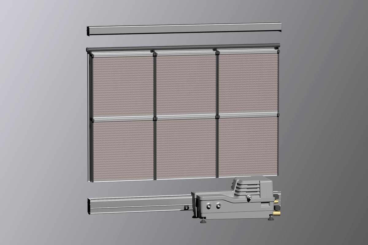 Evaporative pre-cooling system