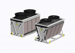 Evaporative dry coolers