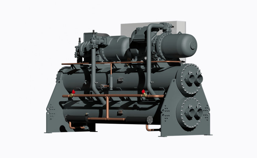 Variable-speed water-cooled chiller