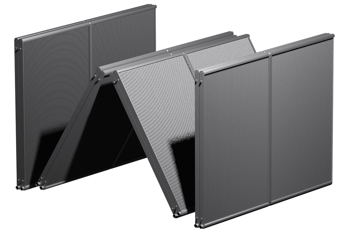 MCHE W-bank heat exchanger