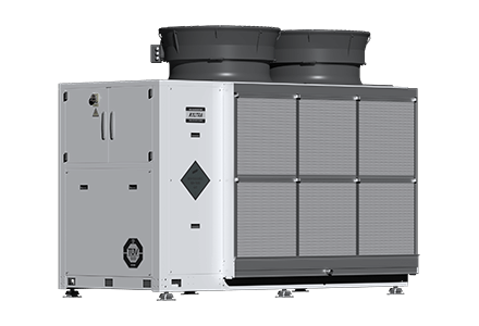 Evaporatively-cooled chiller