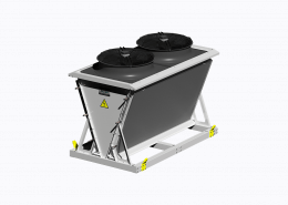 Twin-slab air-cooled condenser