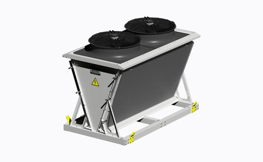 Twin-slab air-cooled condenser